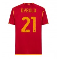 Moški Nogometni dresi AS Roma Paulo Dybala #21 Domači 2023-24 Kratek Rokav
